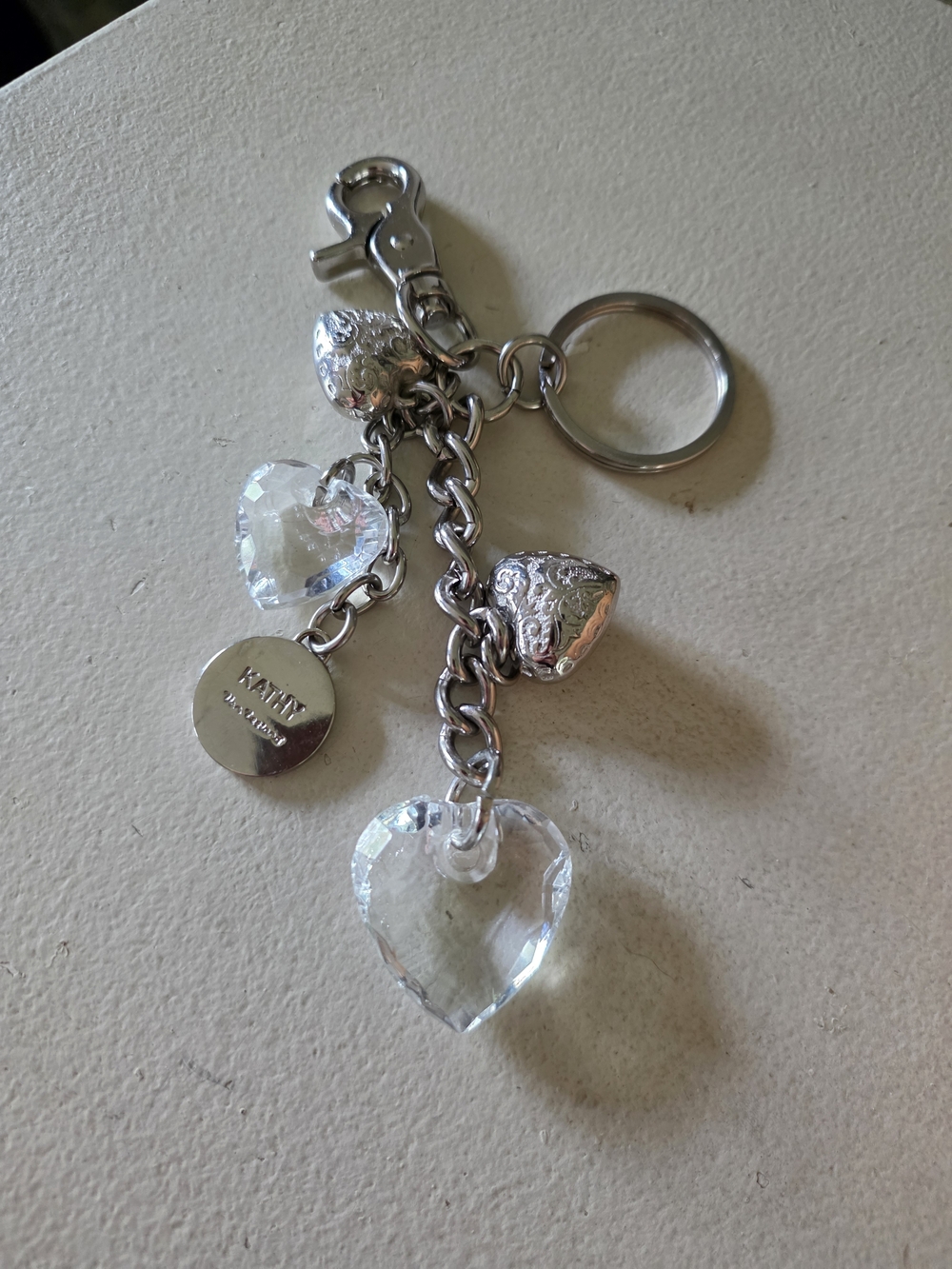 Kathy Van Zeeland Heart Keychain Purse Charm